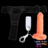 LeLuv 8 Male Hollow Vibrating Strap On